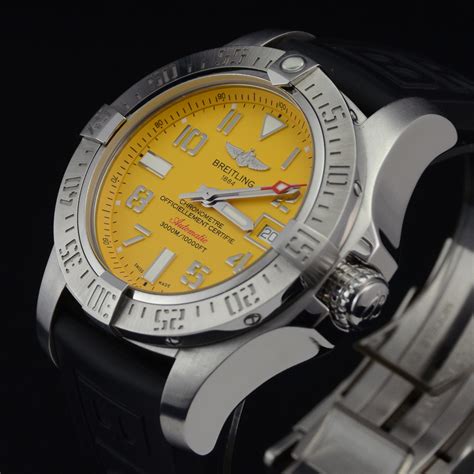 breitling avenger 2 seawolf cobra yellow|breitling avenger seawolf price.